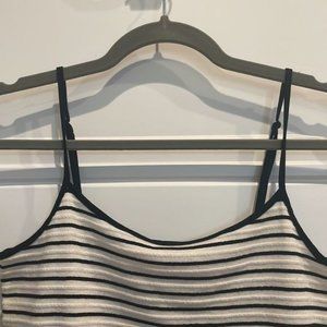 Loft Outlet Black and Cream Colored Tank Top
